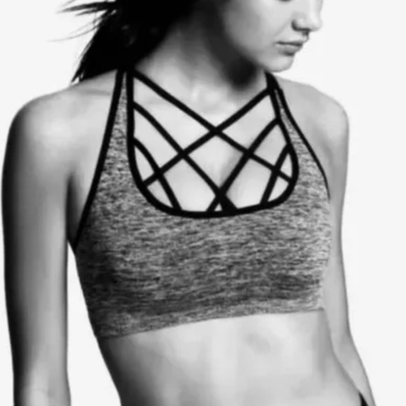 Victoria’s Secret Victoria SPORT Bra Criss Cross Straps Purple Size M NWOT - Picture 4 of 6